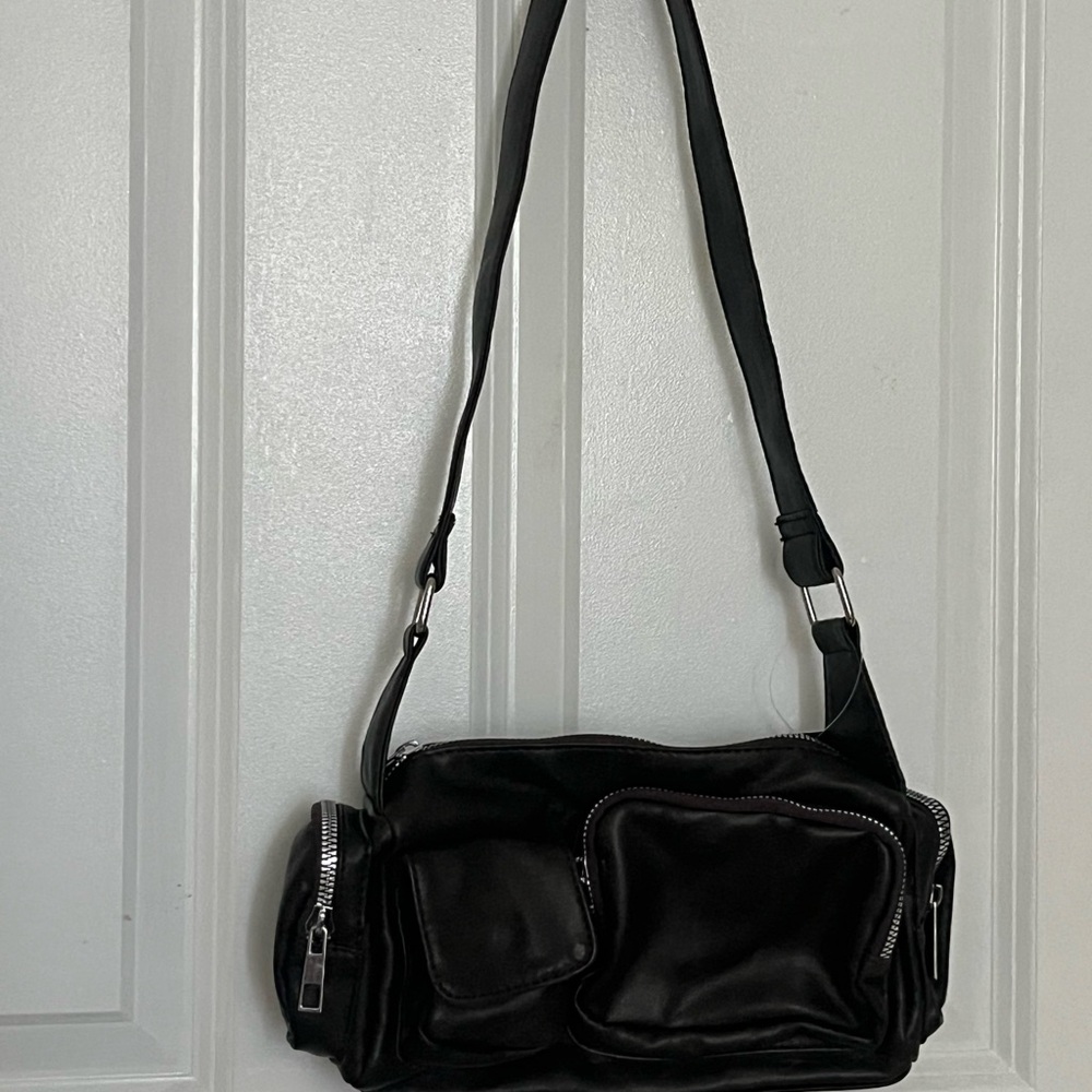 brand new dark brown faux leather shoulder bag - Picture 6 of 6
